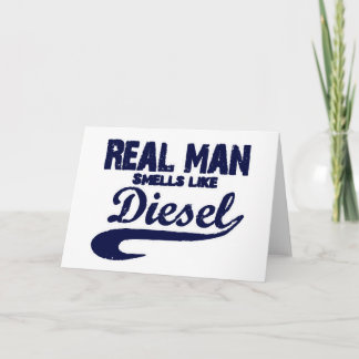 Real man holiday card