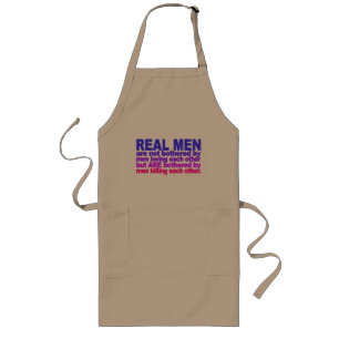 Real Men apron - choose style & colour