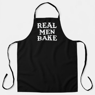 Real Men Bake funny male chef Apron