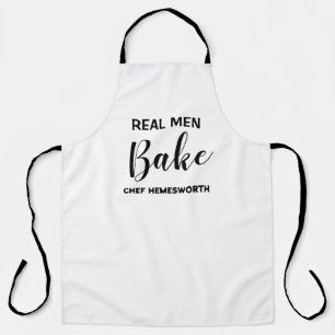 Real Men Bake, Kitchen Expressions Personalized  Apron