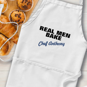 Real Men Bake Personalized Standard Apron