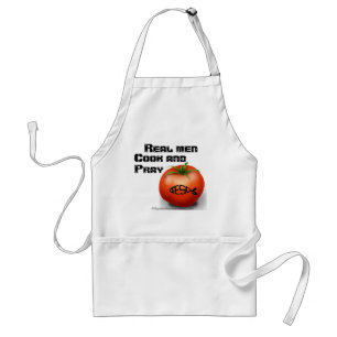 Real men cook and eat Customize it Standard Apron