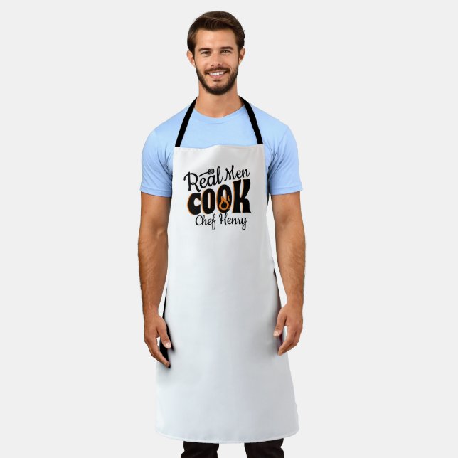 Real Men Cook  Apron (Worn)