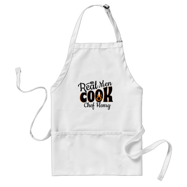 Real Men Cook  Standard Apron (Front)