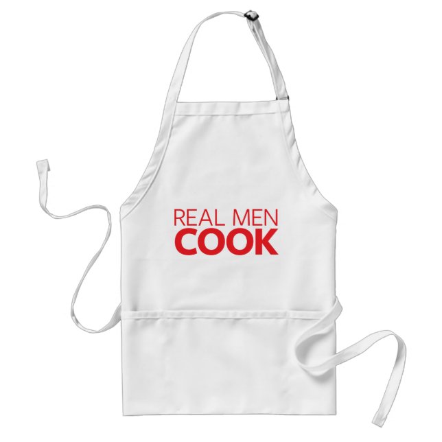 Real Men Cook Standard Apron (Front)