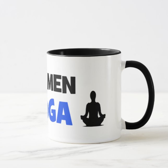 Real Men Do Yoga - Unique Yoga Gift Mug (Right)