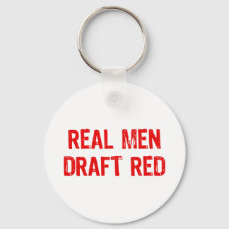 Real Men Draught Red Keychain