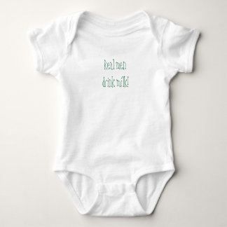 Real men drink milk! baby bodysuit