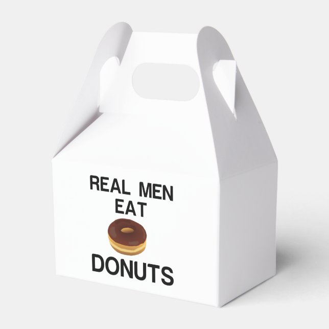 REAL MEN EAT DONUTS FAVOR BOX (Front Side)