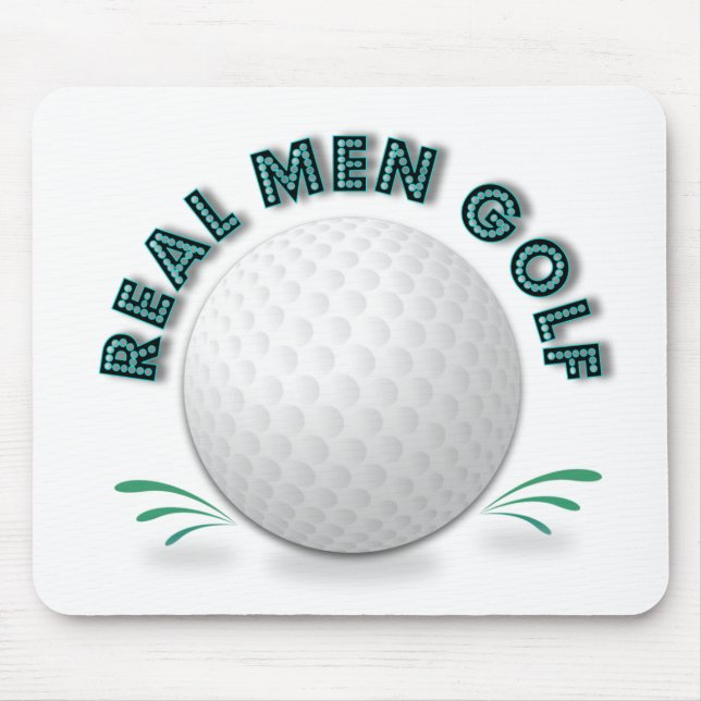 Real men golf mouse pad (Front)