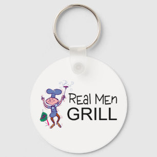 Real Men Grill Keychain