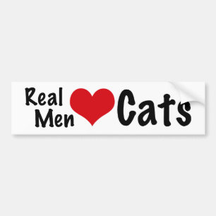 Real Men Love Cats #2 Bumper Sticker