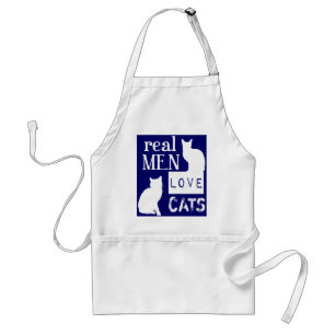 Real Men Love Cats (available in all colours) Standard Apron
