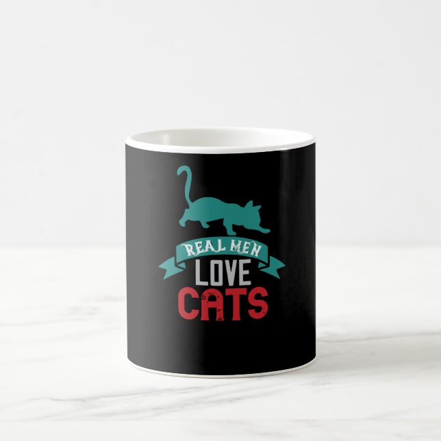 Real men Love Cats Coffee Mug (Center)