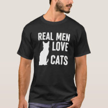 REAL MEN LOVE CATS,cute black cat mens tshirts