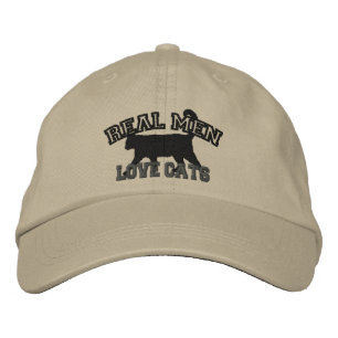 Real Men Love Cats Embroidered Hat