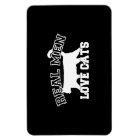 Real Men Love Cats Graphic Design on Black Decor