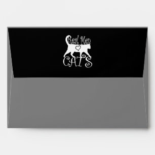 Real Men Love Cats in Style Envelopes