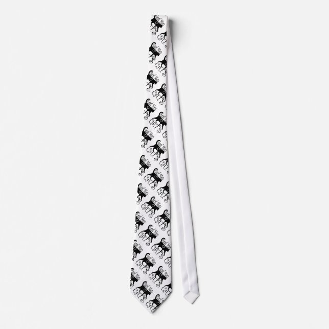 Real Men Love Cats in Stylish Design Tie (Front)