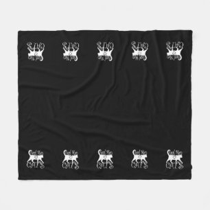 Real Men Love Cats Jazzy Style Fleece Blanket