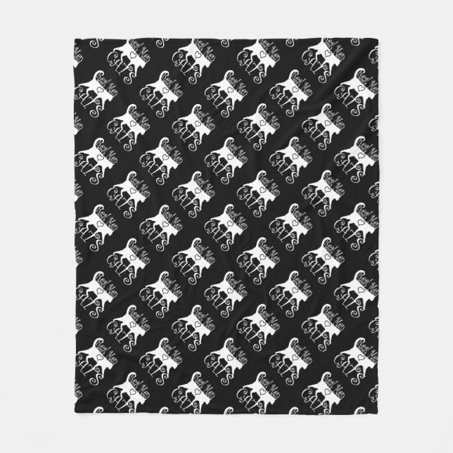 Real Men Love Cats Jazzy Style Fleece Blanket (Front)