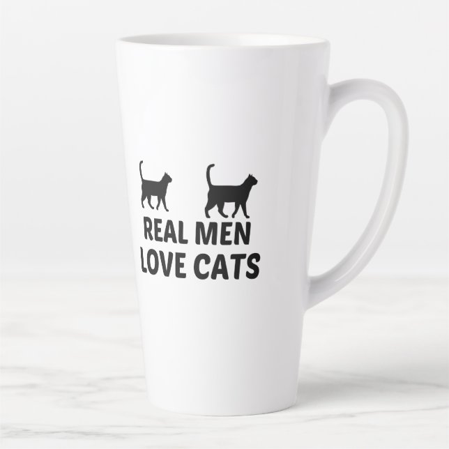 REAL MEN LOVE CATS LATTE MUG (Right)