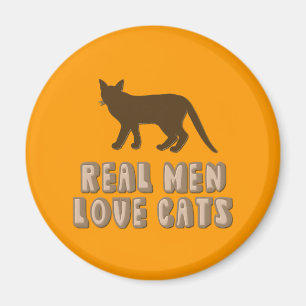 Real Men Love Cats Magnet
