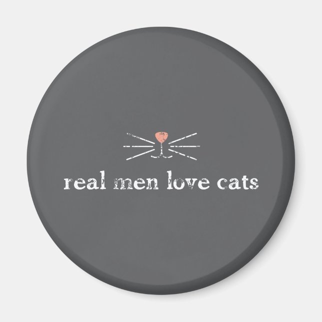 Real Men Love Cats Magnet (Front)