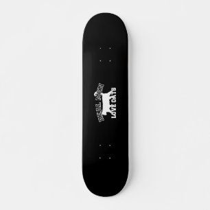 Real Men Love Cats Silhouette Skateboard