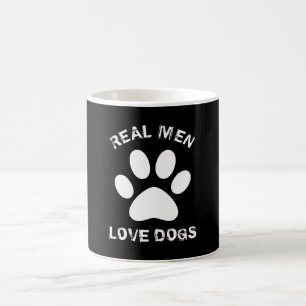 Real Men Love Dogs Custom Text Personalized Coffee Mug