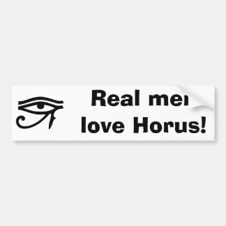 real men love horus bumper sticker