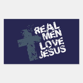 Real Men Love Jesus Sticker