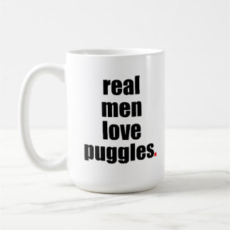 Real Men Love Puggles Mug