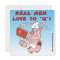 REAL MEN LOVE TO Q! BBQ Invitation Card