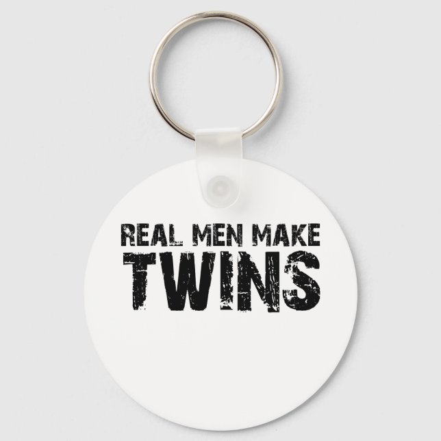 Real men make... Cool father's day gift Keychain (Front)