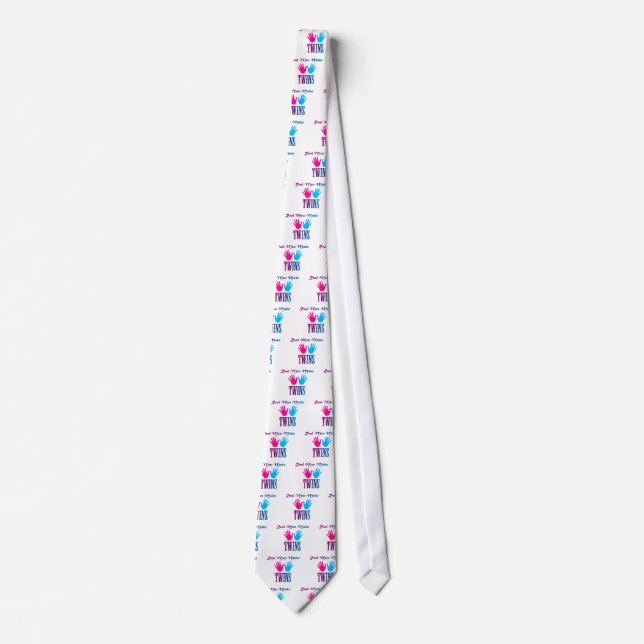Real Men Make Twins (Boy/Girl) Tie (Front)