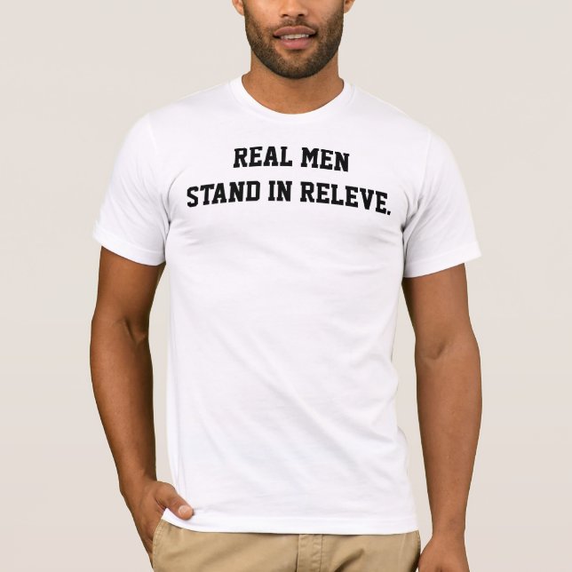 Real Men. Male Dancer Tee (Front)