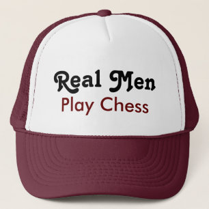 Real men play chess trucker hat