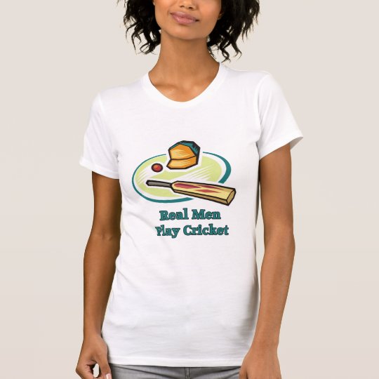 Real Men Play Cricket Women's Tees