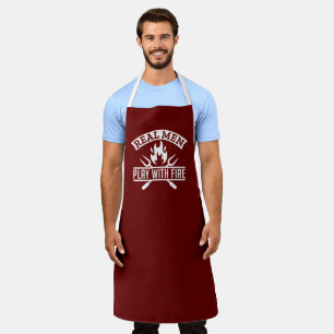 Real Men Play With Fire Apron