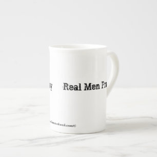 Real Men Pray! Bone China Mug