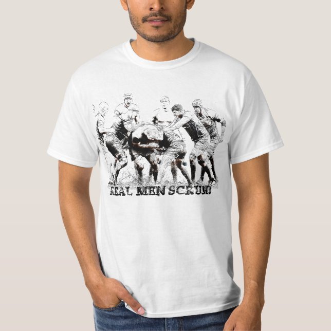 REAL MEN SCRUM! T-Shirt (Front)