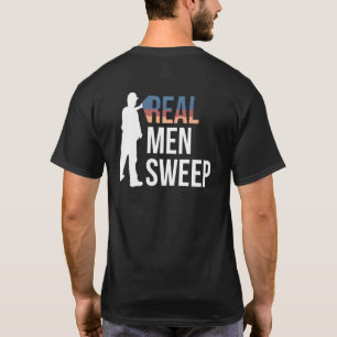 Real Men Sweep Curling Curler Ice Curl T-Shirt