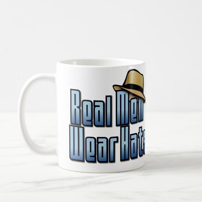 Real Men Wear Hats Coffee Mug (Left)