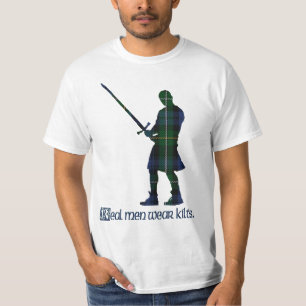 Real Men Wear Kilts Campbell Scottish Tartan T-Shirt