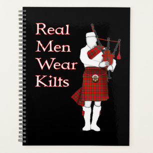 Real Men Wear Kilts Funny Scottish Planner