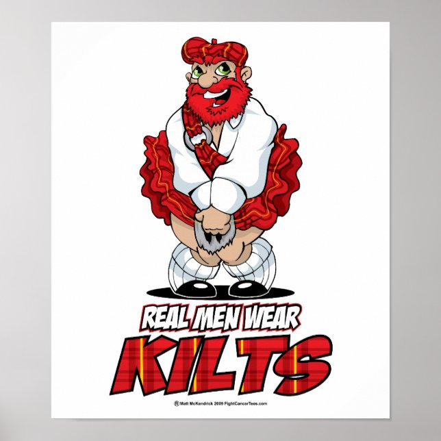 Real Men Wear Kilts Poster (Front)
