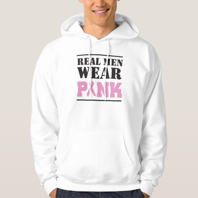 Real Men Wear Pink Hoodie (Front)