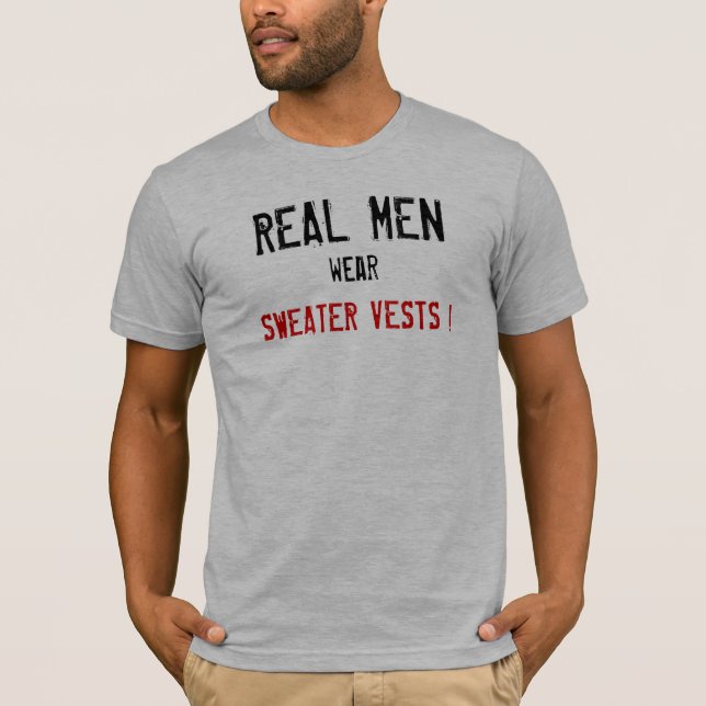 REAL MEN, wear, SWEATER VESTS ! (Front)