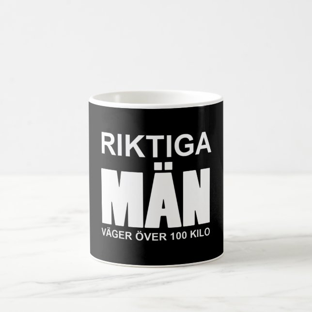 Real men weigh over 100 kg coffee mug (Center)